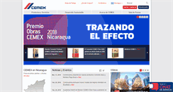 Desktop Screenshot of cemexnicaragua.com